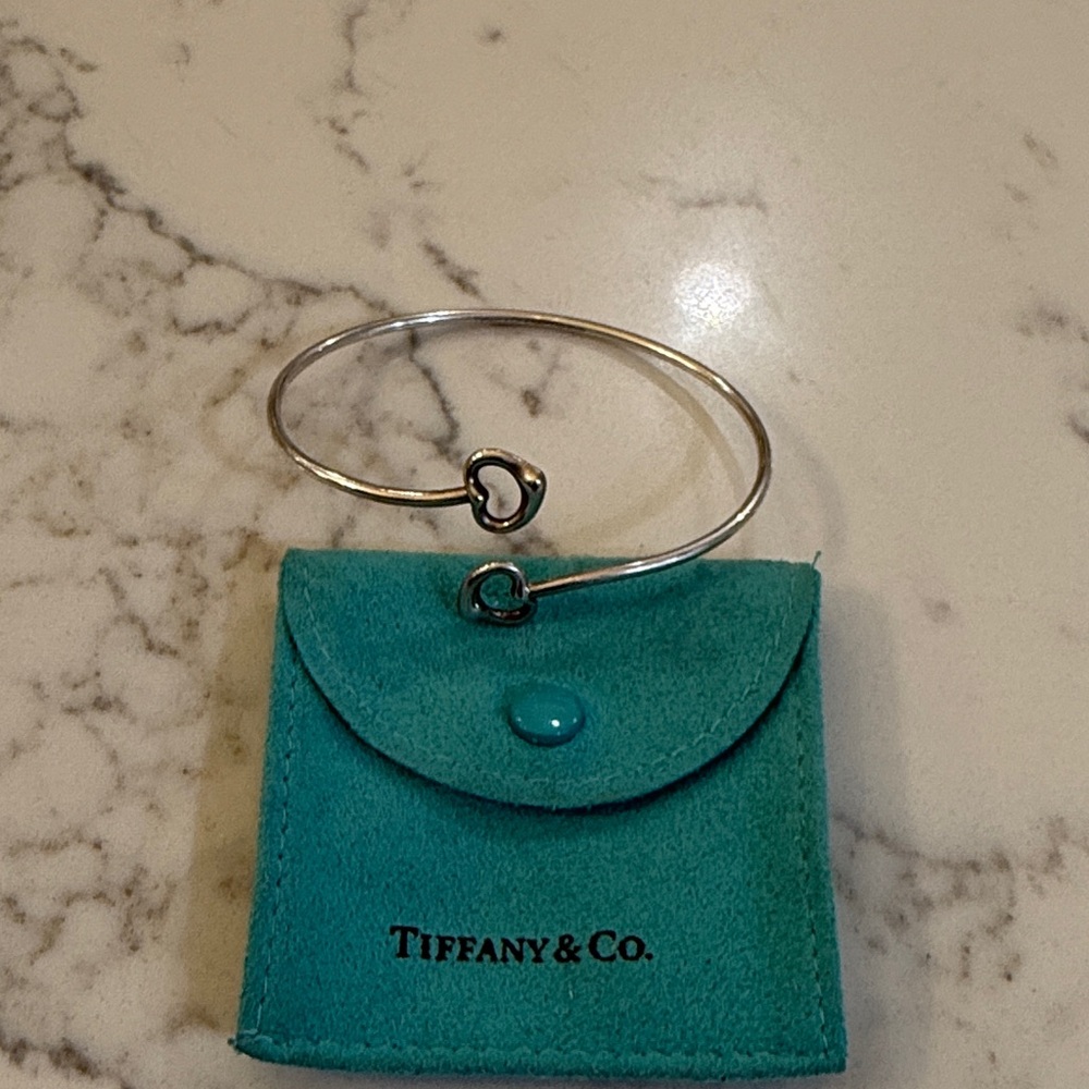 Tiffany & Co. Elsa Peretti Open Heart Bangle bracelet sterling silver
